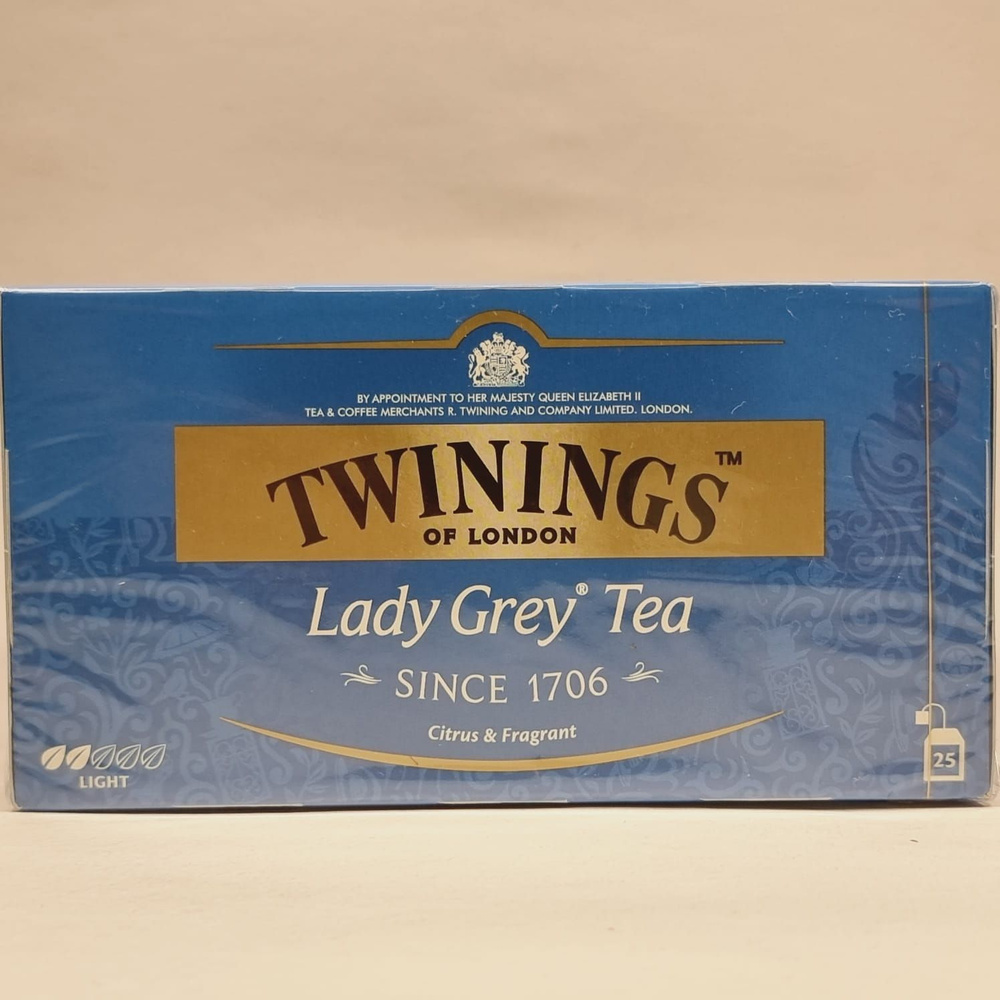 Чай черный Twinings "Lady Grey tea" с добавками 25 пакетиков 50 г (из ...