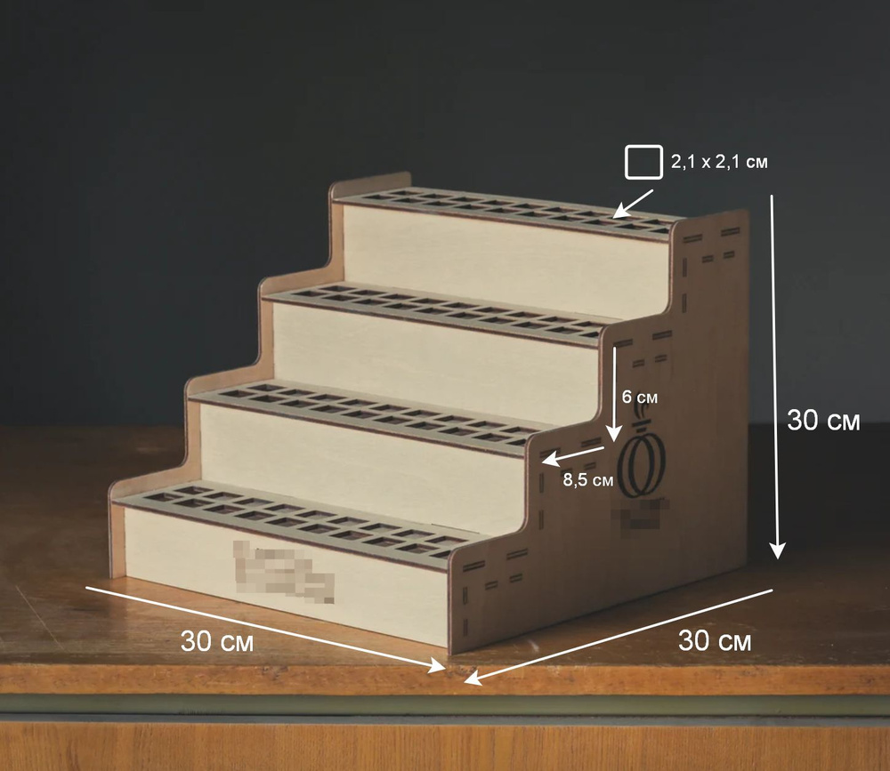 Витрина настольная для духов, выставочный стенд, полка для ярмарки, стеллаж, лесенка горка  #1