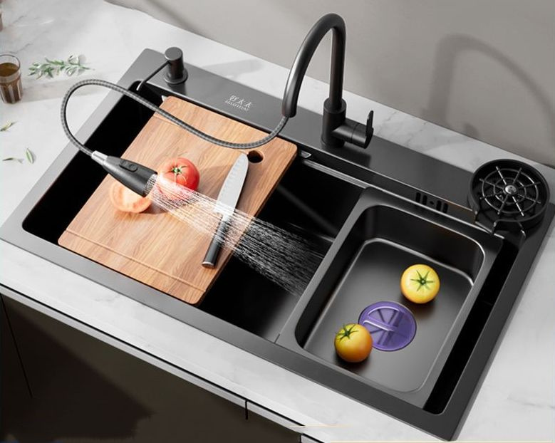 Многофункциональная раковина наномойка с дозатором мыла , Краны для ...