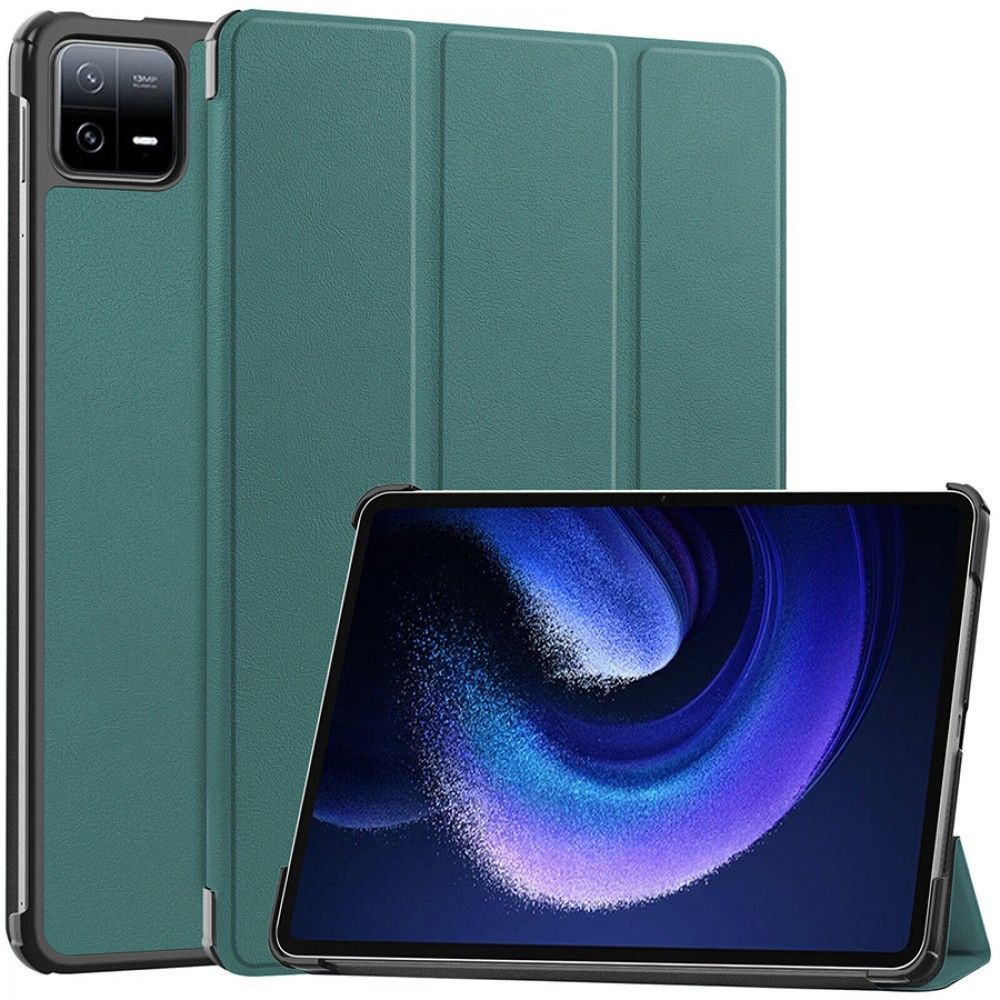 Умный чехол для Xiaomi Pad 6/Pad 6 Pro/Ксиаоми Пад 6 2023 года, 11 дюйма,  зеленый - купить с доставкой по выгодным ценам в интернет-магазине OZON  (1038275759)