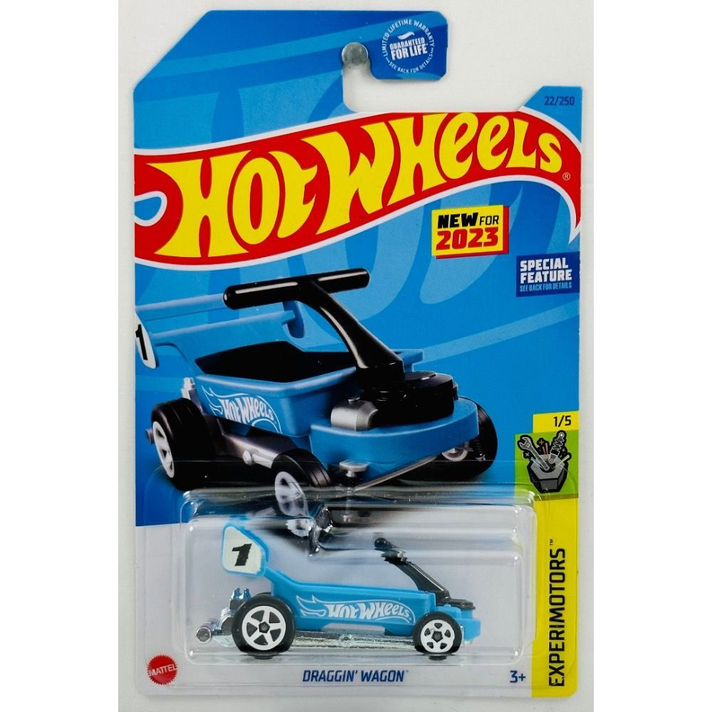 HKK71 Машинка металлическая игрушка Hot Wheels коллекционная модель DRAGGIN WAGON голубой  #1