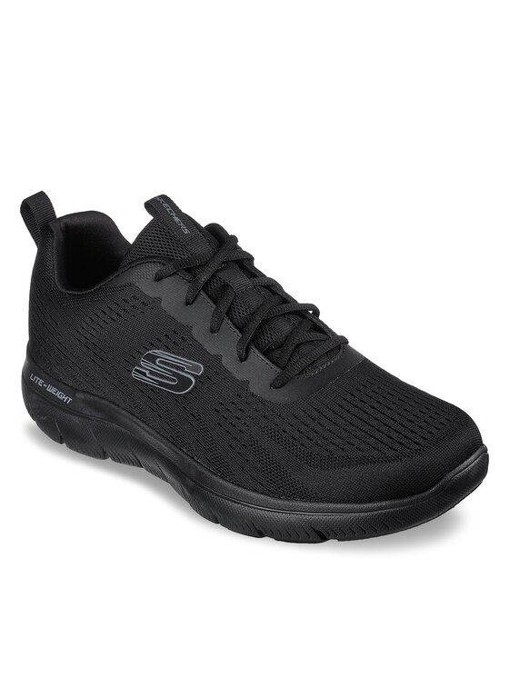 White and best sale black skechers