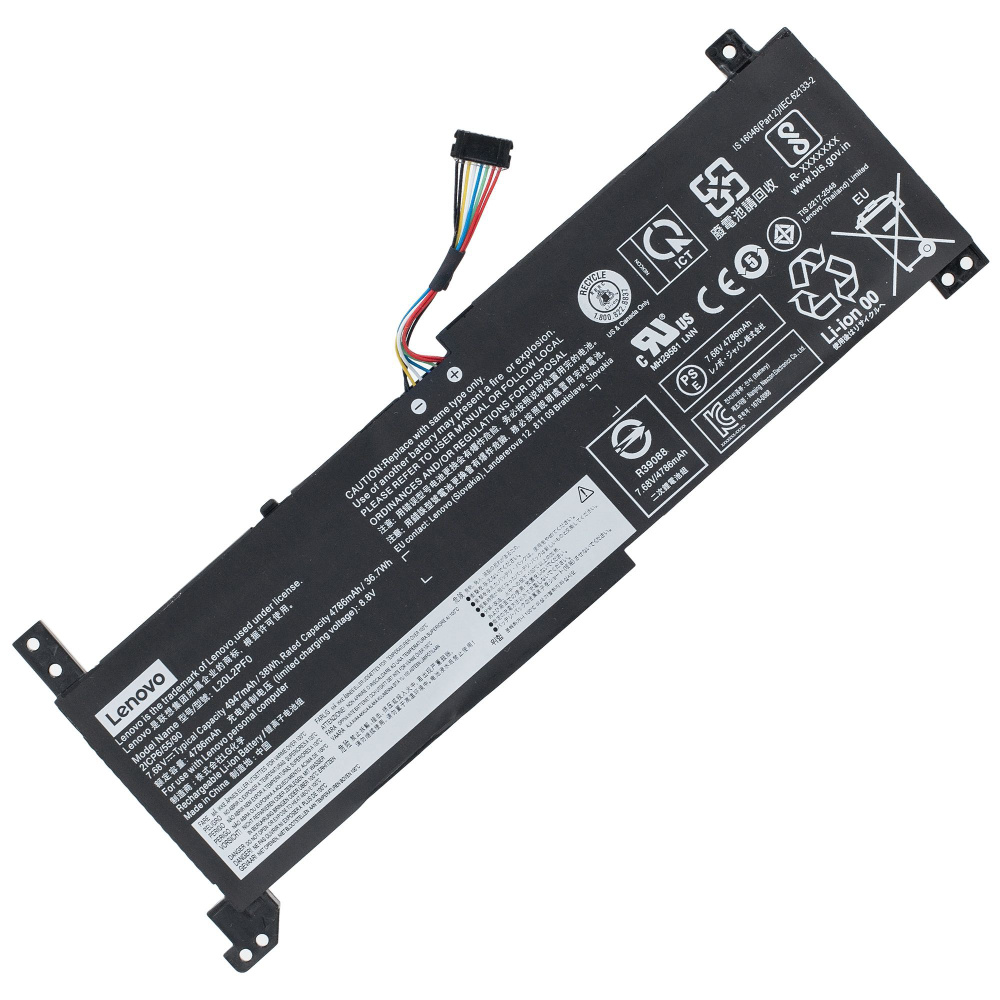 Аккумулятор для ноутбука Lenovo V15 G2-ALC ITL / IdeaPad 3 15ITL6 15IAU7  15ALC6 15ABA7 17ITL6 14ITL6 14ALC6 17IAU7 17ABA7 15ADA6 17ALC6 / V14 G2-ITL  ALC V17 G2-ITL L20L2PF0 L20M2PF8 L20M2PF0 батарея -