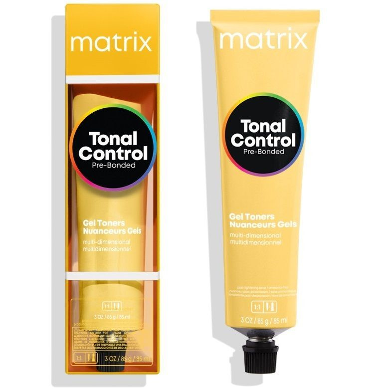 MATRIX кислотный тонер Tonal Control Pre-Bonded 9G очень светлый блондин натуральный золотистый, 90мл #1