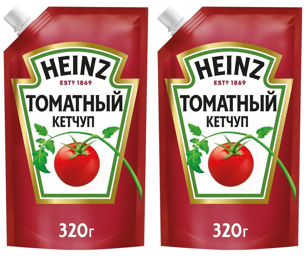 Кетчуп томатный Heinz, 2 уп по 320 г #1