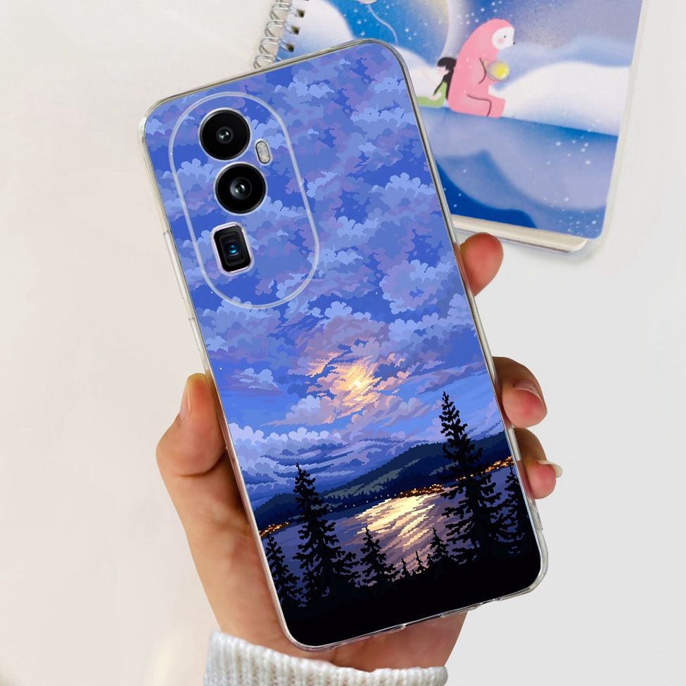 Для Oppo Reno 10 Pro Plus 5G чехол PHU110, модный милый мультяшный крутой  рисунок, прозрачный силиконовый мягкий противоударный бампер из ТПУ -  купить с доставкой по выгодным ценам в интернет-магазине OZON (1180311146)