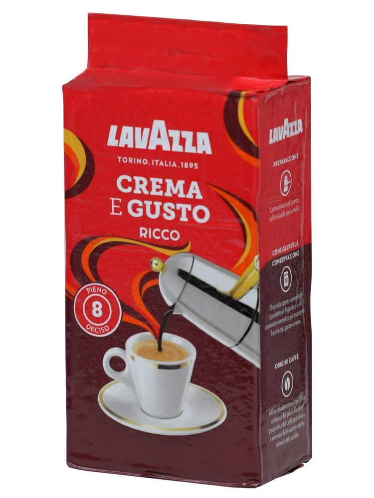 Кофе Lavazza Crema e Gusto Ricco молотый 250 г - купить с доставкой по ...