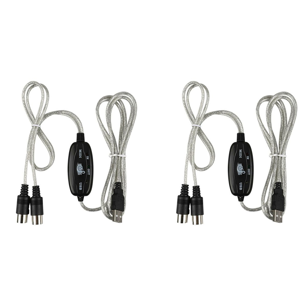 Разъем кабеля MIDI-USB Синтезатор ПК Адаптер музыкальной клавиатуры ...