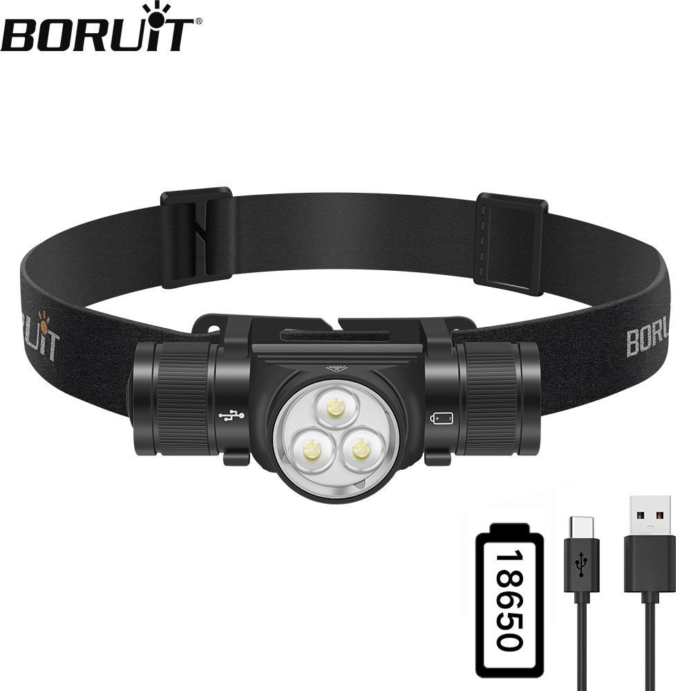 Boruit Налобный фонарь - купить с доставкой по выгодным ценам в ...
