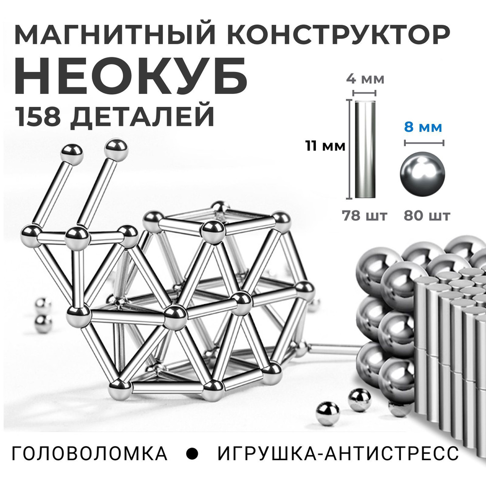 Магнитный конструктор неокуб / игрушка антистресс - купить с доставкой ...