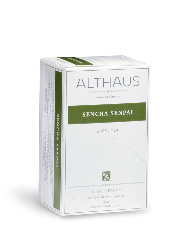 12шт, Чай зеленый Althaus Sencha Select/Senpai в пакетиках, 20 пак. #1