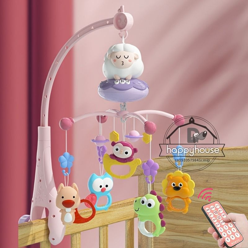 Мобиль на кроватку для новорожденных / Карусель на кроватку музыкальная ...