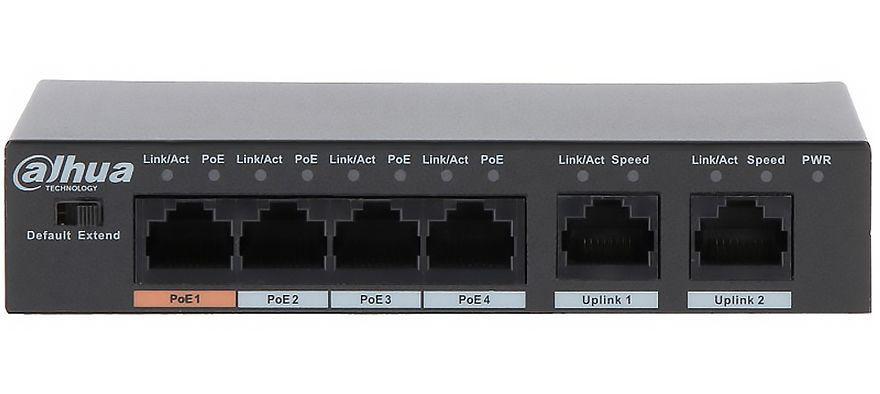 Коммутатор Dahua DH-PFS3006-4ET-60 - купить по выгодной цене в интернет ...