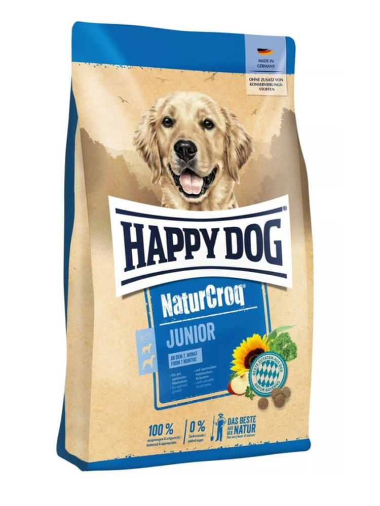 Happy Dog NaturCroq Junior корм для щенков всех пород 4 кг #1