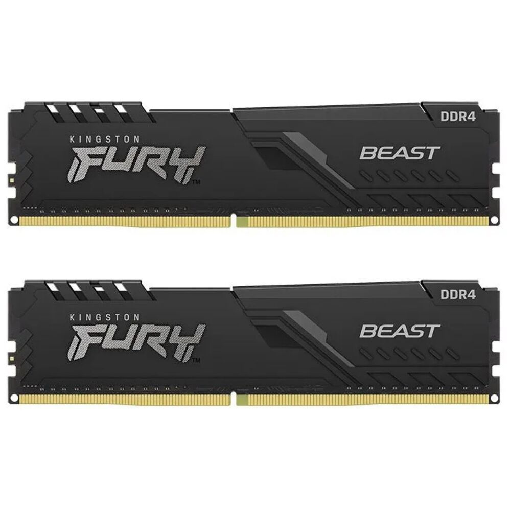 Kingston Fury Оперативная память Beast Black DDR4 3200 МГц 2x8 ГБ (KF432C16BBK2/16)  #1