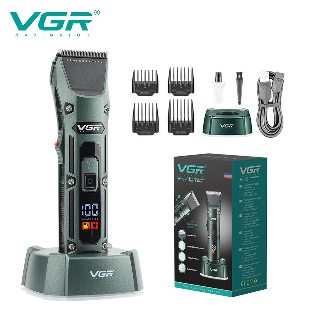 Машинка для стрижки VGR V-696, темно-зеленый - купить по выгодным ценам ...
