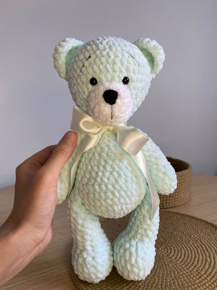 Вязаная плюшевая игрушка мишка медведь амигуруми - купить с доставкой ...