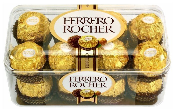 Набор конфет Ferrero Rocher молочный шоколад и лесной орех, 200 г  #1