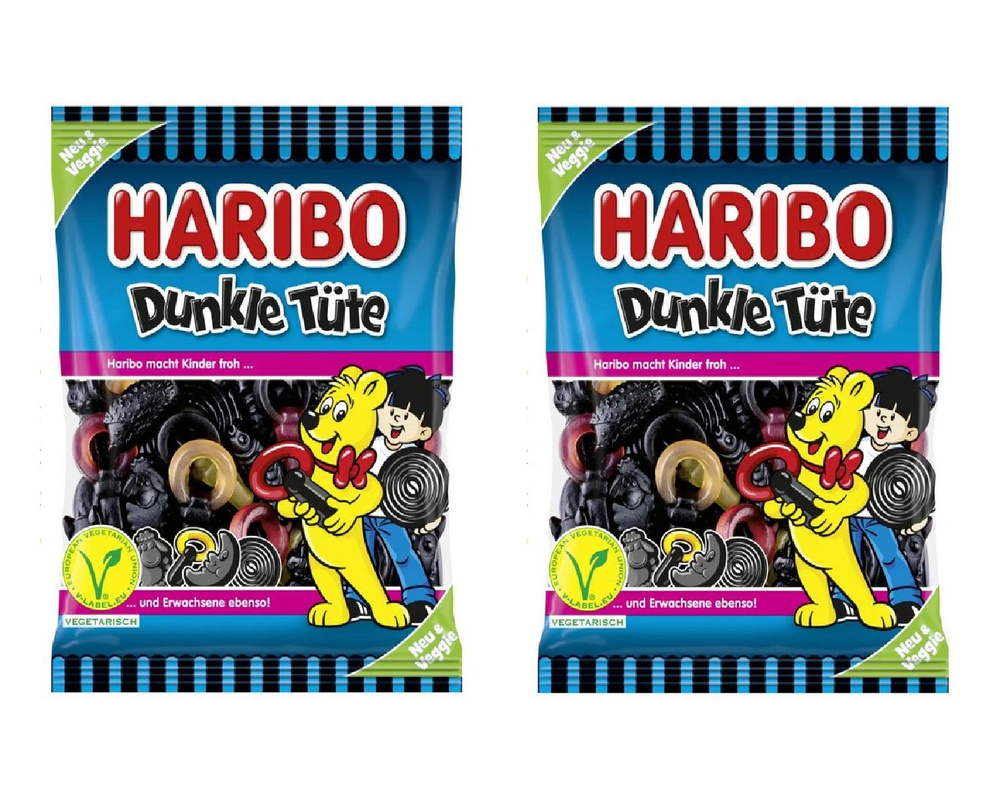 Мармелад Haribo Dunkle Tute, 2 шт по 175гр #1