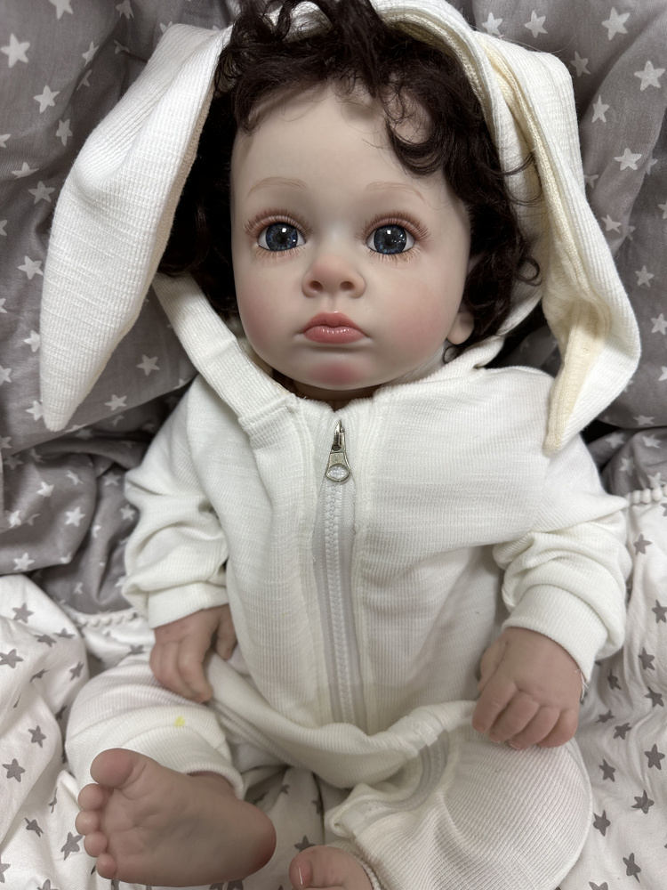 Кукла реборн 60cm Cokela Корпус из мягкой ткани Reborn Doll #1