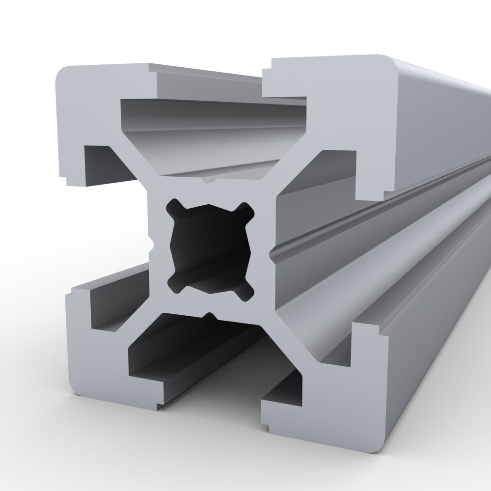 Конструкционный профиль 20х20, паз 6 мм, анодированный, 100 мм - 4 шт ...