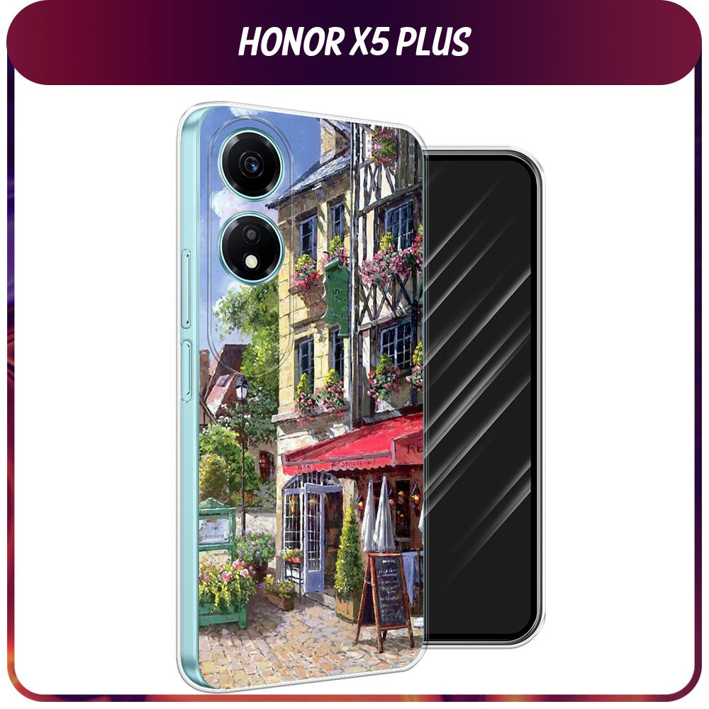 Силиконовый чехол на Honor X5 Plus / Хонор X5 Плюс "Старая улица ...