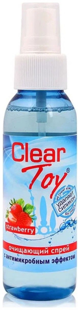 Биоритм Очищающий спрей Clear toys с ароматом клубники с антимикробным эффектом  #1