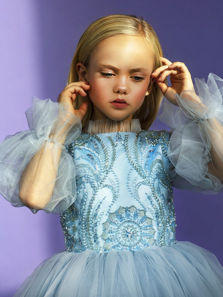 Платье De Lis Kids голубой 146, Девочки, На любой сезон, размер 146 ...