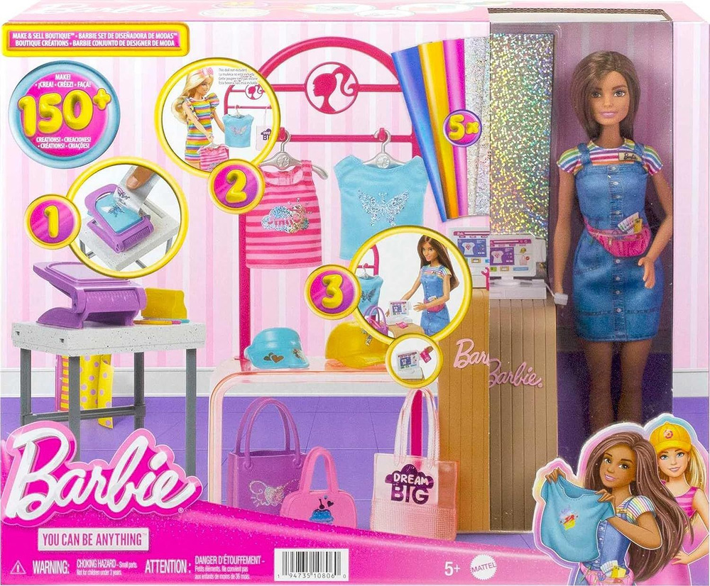 Barbie,Куклы и аксессуары, производство и продажа наборов игрушек для  бутиков