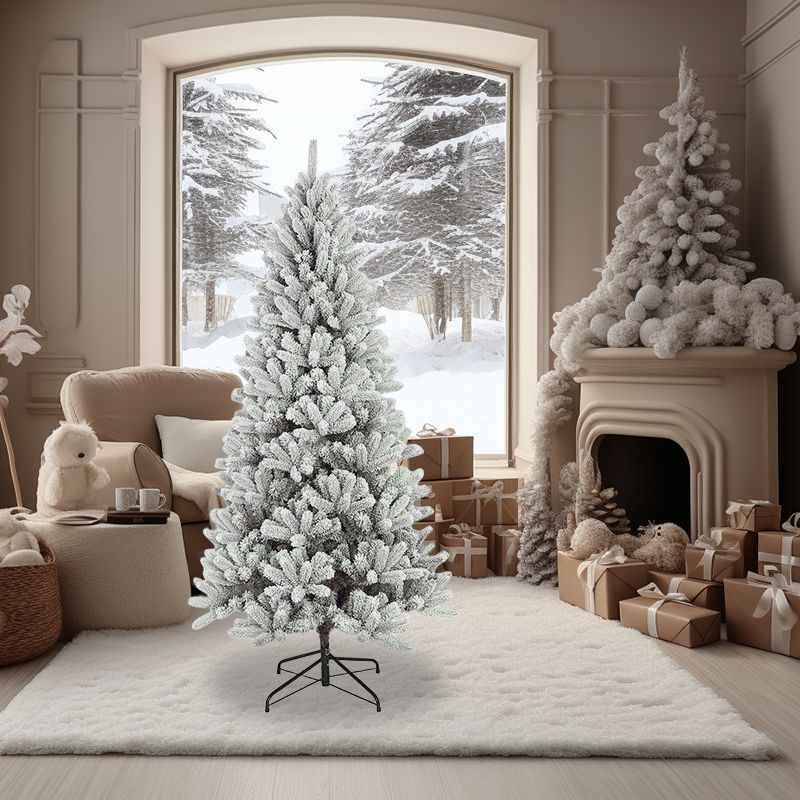 Елка искусственная новогодняя заснеженная 210см Литая + ПВ купить на ...