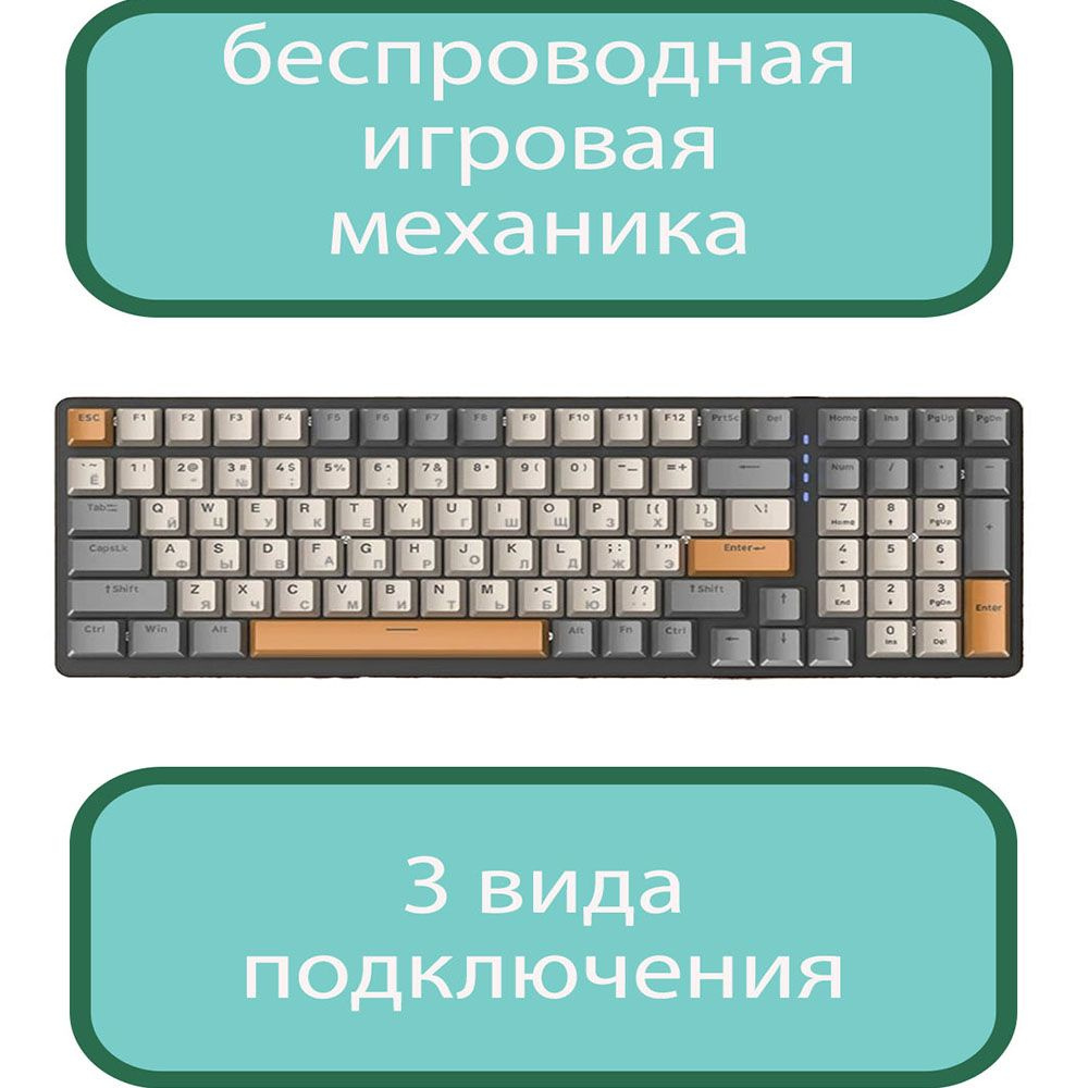 Механическая клавиатура ZIYOULANG K6 купить по низкой цене: отзывы, фото,  характеристики в интернет-магазине Ozon (1286180141)