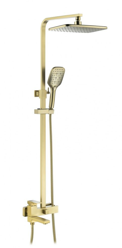 Многофункциональная душевая система ViEiR, квадратная, 393562S Матовое ...