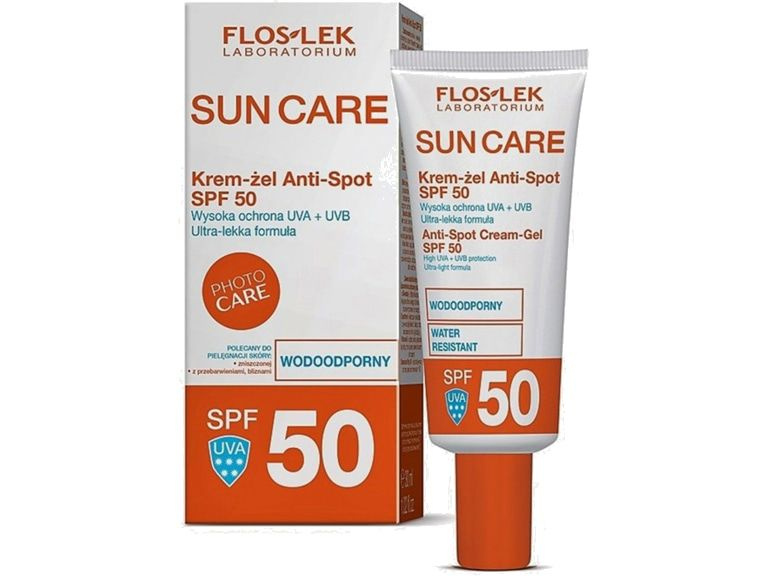 Солнцезащитный крем-гель для лица FLOSLEK SUN CARE Anti-spot Cream-Gel,SPF 50  #1