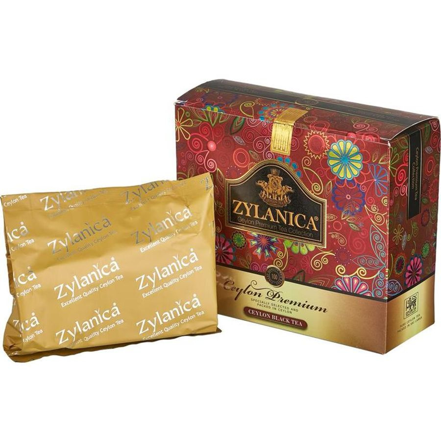 Чай черный ZYLANICA, 100 пакетиков. Зиланика Сeylon Premium Black Tea #1