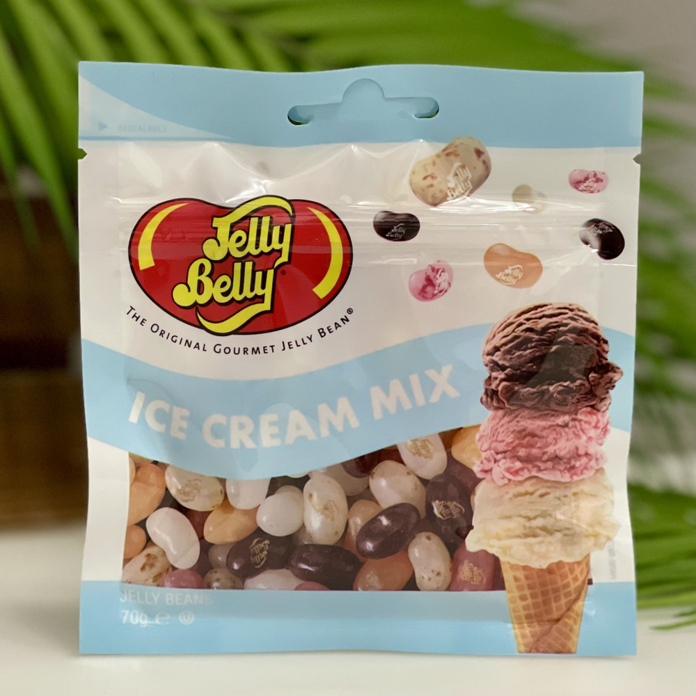 Драже жевательное Jelly Belly ассорти Мороженое, 70гр #1