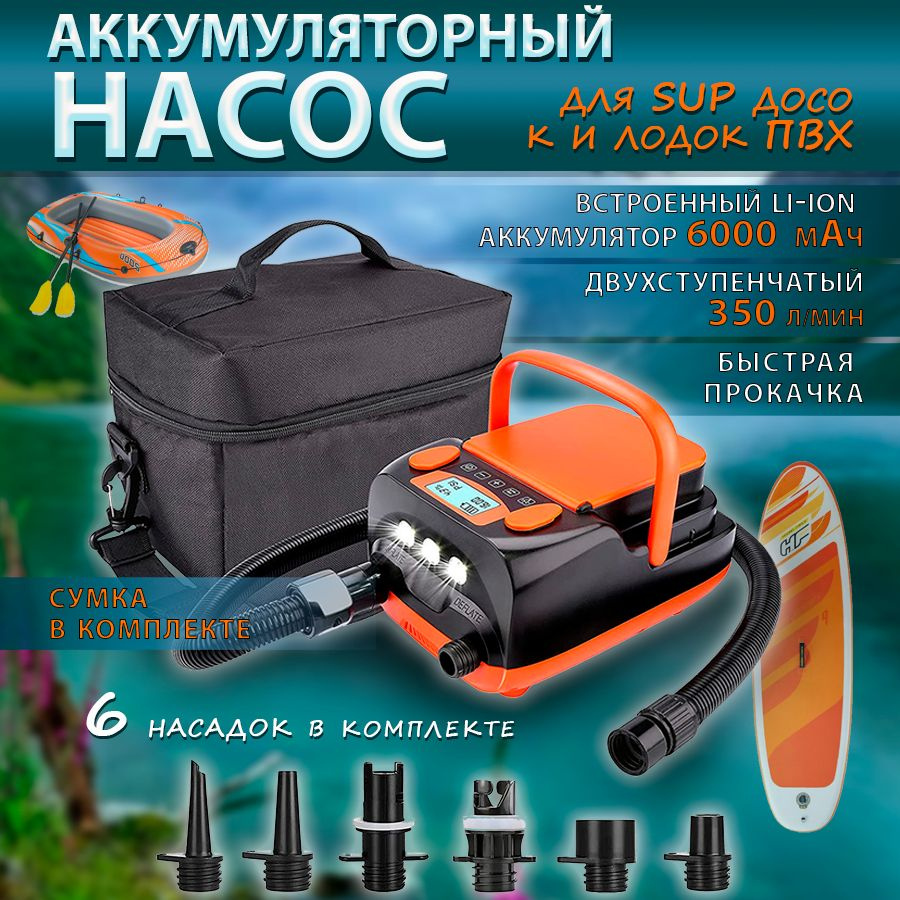 Насос для лодки и SUP доски ≡ Купить насос для пвх лодок по цене от магазина Optimys