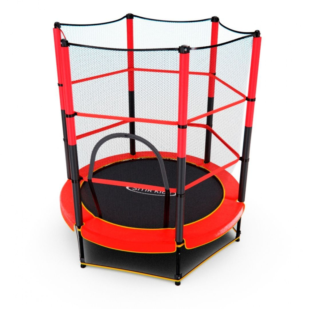 Батут детский DFC TRAMPOLINE-RED 55" с сеткой #1