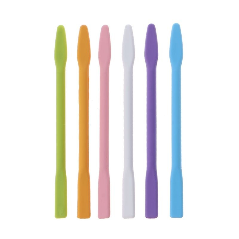 6 шт. силиконовые палочки для перемешивания, смесь смол макияжа лица ...