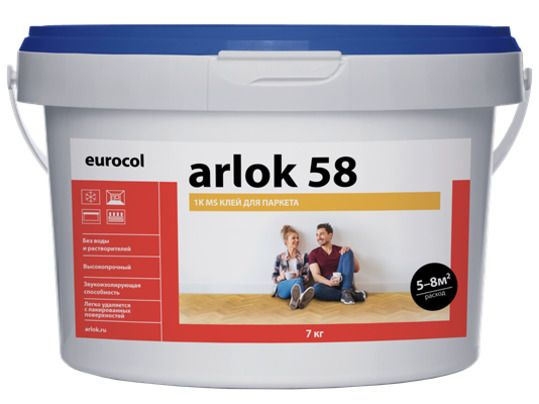Клей для напольной ПВХ-плитки Forbo Eurocol Arlok 58 - 7 кг #1