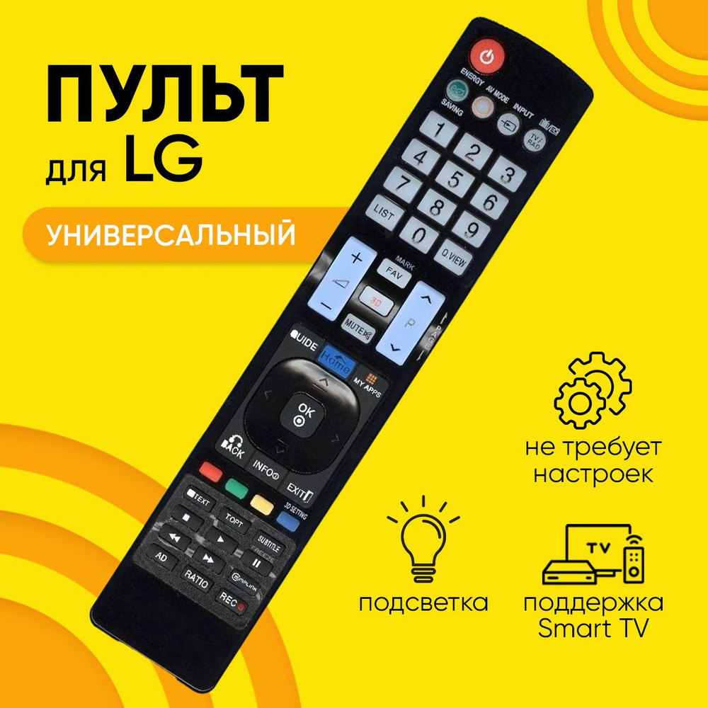 Пульт ДУ MRM-POWER Пульт универсальный RM-L930 для всех моделей телевизоров  LG - купить по выгодной цене в интернет-магазине OZON (1263243462)