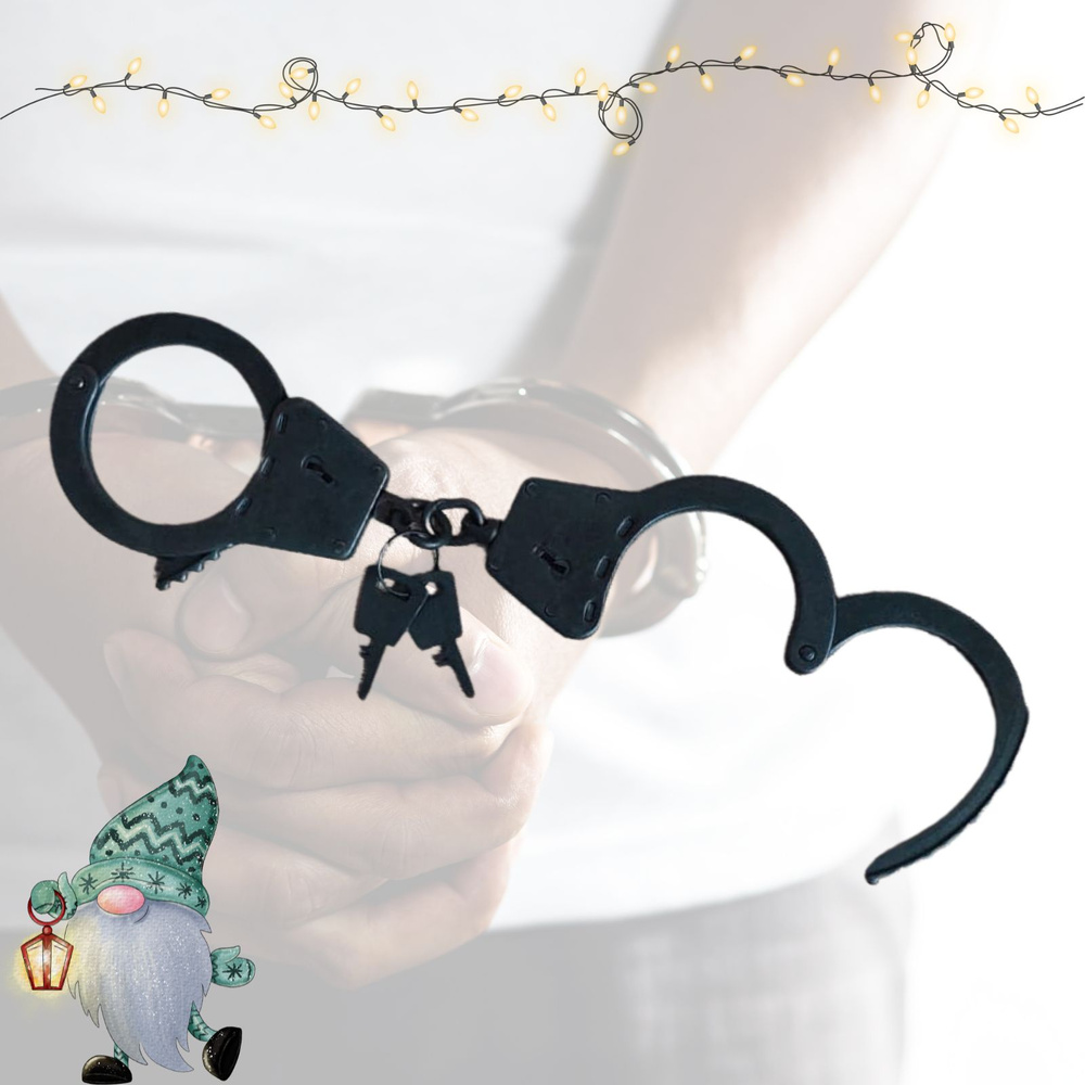 Наручники БРС-2,оксидированные (вороненые) черные,2 ключа - купить с ...