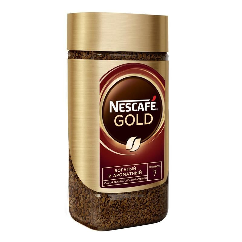 Кофе растворимый Nescafe Gold 190 г (стекло) #1