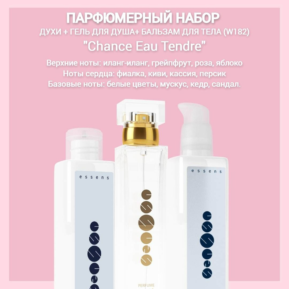 Essens Набор парфюмерный женский по мотивам Chance Eau Tendre №182 ...