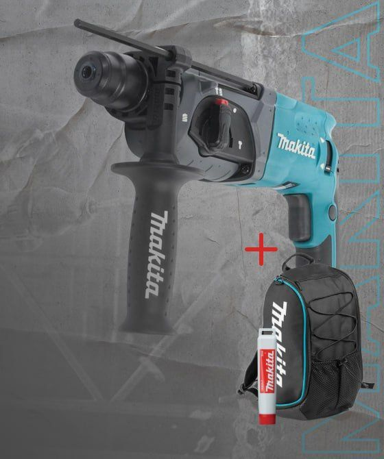 Перфоратор Makita HR 2470 + подарок Рюкзак и смазка для бура -  в .