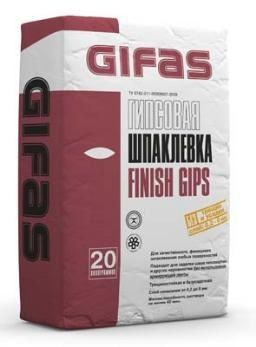 Шпатлевка гипсовая финишная GIFAS FINISH GIPS 20 кг купить по низкой ...