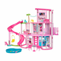Трехэтажный новый дом Барби с мебелью (Barbie Dreamhouse with 70+ Accessory)