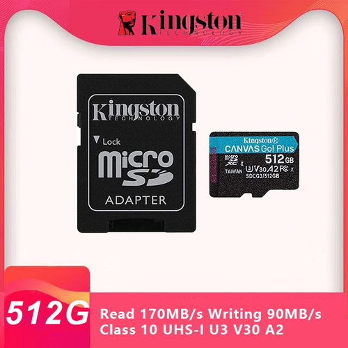 Карта памяти kingston canvas go plus