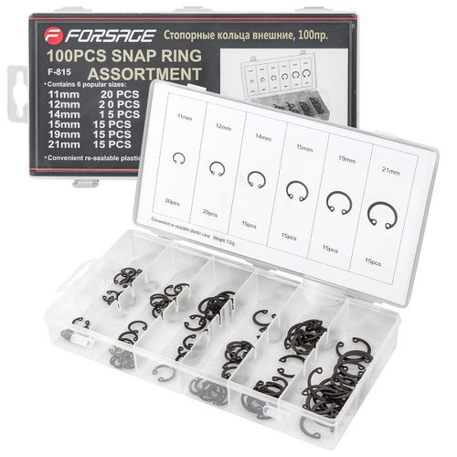 Стопорные кольца внешние 100 штук - купить с доставкой по выгодным ...