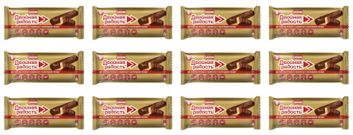 САВИНОВ Печенье батончик Двойная радость, с мягкой карамелью, 50 г, 12 ...