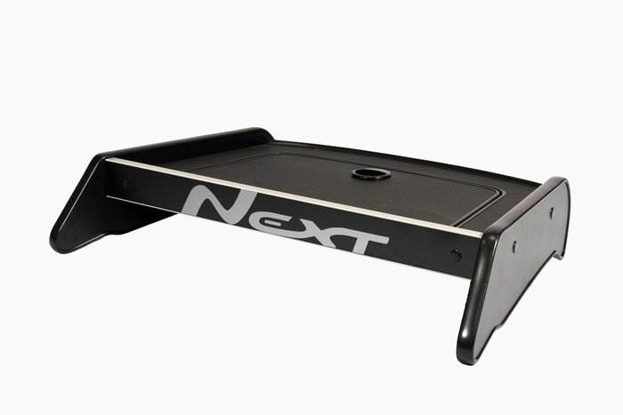 Столик на панель Газель NEXT с крышкой (перфорация) черный - купить по ...